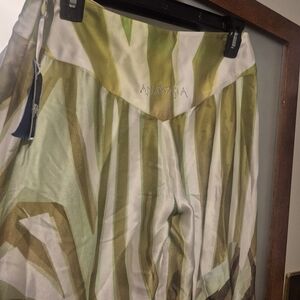 Anastasia Green and Cream Fabric